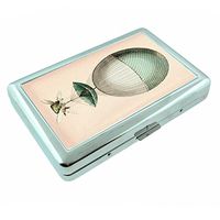 Perfection In Style Metal Silver Cigarette Case Vintage Hot Air Ballon Design 008
