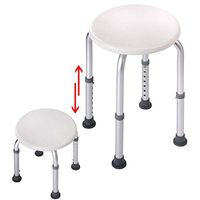Bath Shower Chair 7 Height Adjustable Medical Seat Stool Bath Tub White New