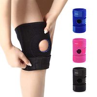 Knee Brace for Man Women, Knee Support Protector for Running, Hiking, Weightlifting, Workout, Joint Pain Relief, Meniscus Tear, Arthritis, Tendinitis with Easy Stick Strap