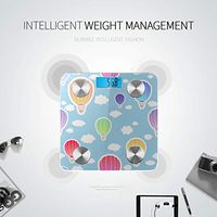 Bluetooth Smart Scale Compatible Cartoon Cute Romantic Child Balloon Scale for Weight Body Fat Composition Monitor Analyzer with Smartphone App for Body Management-396 Lbs