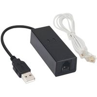 TRIXES USB 56K External Dial Up Voice Fax Data Modem for Windows 32-bit