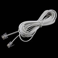 High Speed RJ11 6P4C Telephone Phone ADSL Modem Line Cord Cable 4 Pin 3Meters/10ft