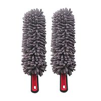 SAVORLIVING Car Duster (Pack of 2) Microfiber Car Duster Cleaner with Comfortable Handle Interior Exterior Detail Duster Multi-Purpose Duster for Car Home Use