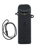 DSC-Mart Texture Case, Silicone Cover Sleeve (Black with a Leash)