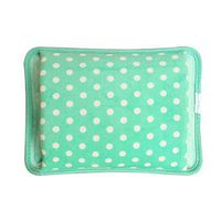 Rechargeable hot Water Bottle New Charging hot Water Bottle Double Insert Explosion-Proof Electric Heating Treasure Cartoon Hand Warmers Warm Treasure, Big Wave Point Green Wood Green