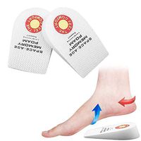 Sponge Half Heel Lifts Shoes Inserts, Shock Absorption Heel Cups Cushioning, Air Up Height Increase Elevator Insoles, Bone Spurs Pain Relief Foot Massagers Invisible Increased Heel Lifting (S)