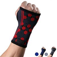 Wrist Support Sleeves (Pair) Medical Compression Recovery for Carpal Tunnel and Wrist Pain Relief Wrist Brace for Men and Women Hand Support Brace Suitable for Both Right and Left Hands（L)