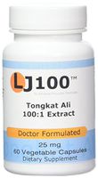 Tongkat Ali LJ100 100 to 1 Extract 25 Mg , 60 Caps - Endorsed Dr. Ray Sahelian, M.D., Author of Natural Sex Boosters