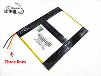 BIHUADE 3 line 3.7V 8600MAH 32130160 Lithium Polymer Li-Po Rechargeable Battery for DIY Mp3 MP4 MP5 GPS