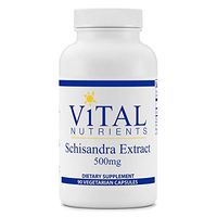 Vital Nutrients - Schisandra Extract 500 mg - Liver, Immune, Energy and Endurance Support - 90 Capsules per Bottle