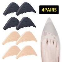 4Pairs Toe Filler Adjustable Shoe Inserts Unisex Shoe Toe Plugs for Men&Women,Fits Pumps,Flats,Boots,Sneakers