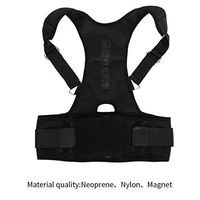 Unisex Back Posture Corrector, Adjustable Posture Brace Back Support Belt (Size : M)