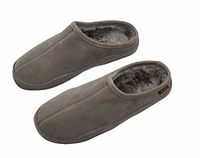 WellBeing Pro Suede Orthotic Slipper with Full Length Arch Support Insoles for Ultimate Comfort 40/ EU Grey