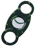 Quality Importers Trading Dual Blade Guillotine Gun Metal Plated Cigar Cutter