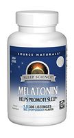 Source Naturals Sleep Science Melatonin 1mg Peppermint Flavor - 300 Lozenges