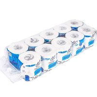 10 Rolls Toilet Paper, 3-ply Bath Tissue Bathroom White Hand Towels, Soft Strong Clean for Home Hotel Kitchen