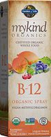 Garden of Life B12 Vitamin - mykind Organic Whole Food B-12 for Metabolism and Energy, Raspberry, 2oz Liquid