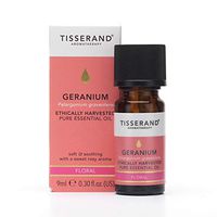 Tisserand Pure Essential Oil, Geranium, 0.32 Ounce