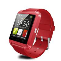 OUYAWEI Smartwatches Fashion Bluetooth Smart Watch for Samsung HTC LG Xiaomi Android Phone Smartphones red