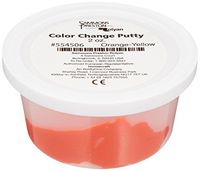 Sammons Preston Color Change Putty, Physical Therapeutic Hand Exercise, Flexible Therapy Putty for Finger and Hand Recovery and Rehabilitation, Strength Training, 2 Ounce, Orange to Yellow, Soft