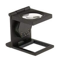 10X 30mm Foldable Magnifier Magnifying Glass with Led Light Jewelry Tools