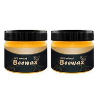 LIUguoo Wood Polish and Conditioner, Wood Seasoning Beewax Complete Solution Furniture Care Beeswax Home Cleaning (2PC Cleaning Wax)