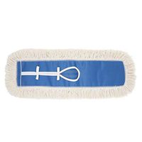 24 Inch Industrial Strength Cotton Dust Mop Head Refill, Replacement Head for Home, Industrial and Commercial Use, Fits Standard Size Mop Frame, Perfect for Hardwood, Laminate, Concrete 1pc