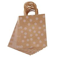 Darice 30071298 Medium Gift Bag: Kraft Print, 8 x 10 inches, 13 Pieces, Brown