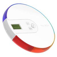 YepLife Automatic Pill Dispenser, Round Weekly 7-Day Electric Medicine Pill Organizer Case with Removable LED Alarm Timer - 7 Rainbow (1)