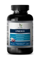 Testosterone Booster Herbs - EPIMEDIUM 1560MG - Horny Goat Weed and l arginine - 1 Bottle (60 Capsules)
