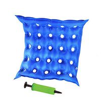 Femcery Medical Inflatable Square Air Seat Pad Cushion Adjustable Firmness & Easy Inflation for Wheelchair Sitting, Car, Office, Bed Sores, Chairs, Back Tailbone Support, Pain and Pressure Relief