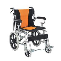 Oceanindw Foldable Wheelchair - Lightweight Folding Mobility Device for Tight Indoor Transporation and Easy Storage, Compact Wheelchair for Elderly and Handicapped, 45cm Seat Width