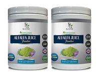 antioxidant Supplement for Fertility - Alfalfa Organic - Juice Powder - Alfalfa Leaf Powder Organic - 2 Cans 16 OZ (100 Servings)