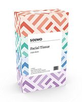 Amazon Brand - Solimo Facial Tissues (4 Flat Boxes), 160 Tissues per Box (640 Tissues Total)