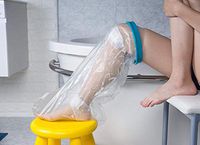 Waterproof Leg Cast Cover for Shower Adult Leg Cast Shower Protetcor, Watertight Shower Bandage and Cast Bag for Broken Leg Cast, Surgery and Wound