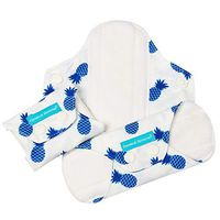 Charlie Banana 3 Feminine Pads Regular Blue Pineapple