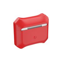 ErYao for AirPods Pro Liquid Silicone Case, Thicken Corner Protective Silicone Skin Cover Case for AirPods Pro Accesorry, Hingeless, Shockproof, Support Wireless Charging (Red)