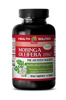 Moringa Leaf Powder Capsules - Moringa OLEIFERA Extract 1200 - Fat Burner 1 Bottle, 60 Capsules