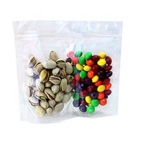 Pack Packaging 100PCS Clear Airtight Zipper Resealable Stand Up Food Bags,Snack Food Tea Packing Drinking Pouches (3.5"×5.1"(9×13cm))