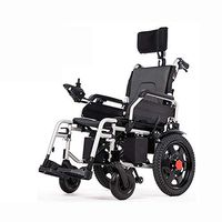 Travel Wheelchair Lightweight Foldable Medical Equipment High Backrest Full Reclining, Foldable Toilet Seat For The Elderly, Suitable For The Elderly, Disabled Walker Assist Devices ( Color : B )