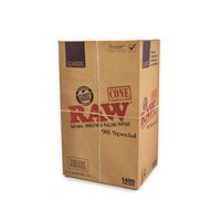 RAW Classic Natural Unrefined Rolling Papers - Pre Rolled Cones - 98 Special Size - 1400 Cones Per Box