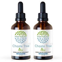 Chaste Tree A120 (2pcs) Alcohol Herbal Extract Tincture, Super-Concentrated Organic Chaste Tree (Vitex Agnus-Castus) Dried Berry (2x4 fl oz)