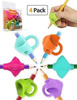 Firesara Pencil Grips, Original Breakthrough Assorted Writing Aid Grip Trainer Posture Correction Finger Grip for Kids Preschoolers Children Adults Special Needs for Lefties or Righties(4PCS)