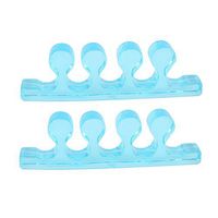 Healifty Toe spreaders for bunions 1Pair Gel Toe Separators Toes Straightener Spacers Bunion Pain Relief After Sports Activities Yoga Practice Running for Men Women (Blue)