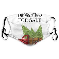 Christmas Trees for Sale Red Truck Men Women Adjustable Ear Loops Face Ma-sk,Reusable Protection Ma-sk with Filter,Anti-smog PM2.5 Ma-sk,Dustproof Mouth Ma-sk,Safety Cotton Ma-sk