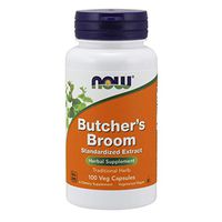 NOW Supplements, Butcher's Broom (Ruscus aculeatus)200 mg, 100 Capsules