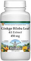 Extra Strength Ginkgo Biloba Leaf 4:1 Extract - 450 mg (100 Capsules, ZIN: 514331) - 2 Pack