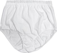 8081204XLLEA - OPTIONS Ladies Basic with Built-In Barrier/Support, White, Left-Side Stoma, X-Large 10, Hips 45 - 47