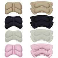 Heel Cushion Inserts, 8 Pairs Heel Cushion Pads by GNAWRISHING, Heel Grips for Men's and Women's Loose Shoes, Prevent Heel Slipping, Rubbing