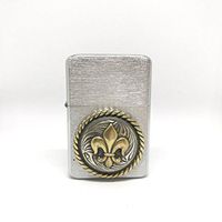 Fleur de Lis Thunderbird Vector Pocket Lighter Stainless Steel Single Torch Cigar Lighter – Cigar Cutters by Jim